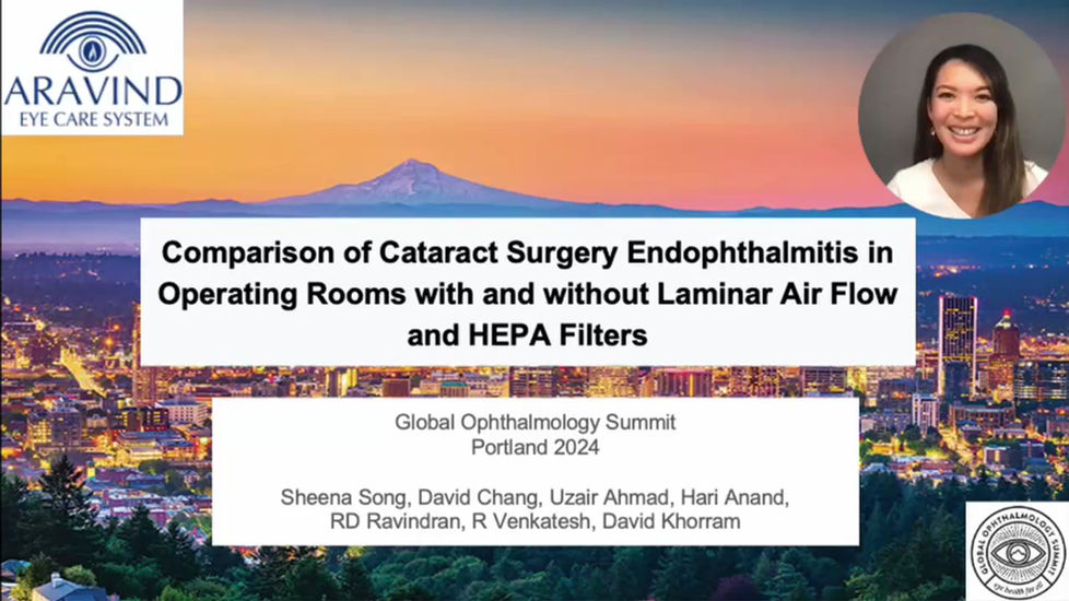 Comparison of Cataract Surgery Endophthalmitis in Operating Rooms with and without Laminar Air Flow and HEPA Filters